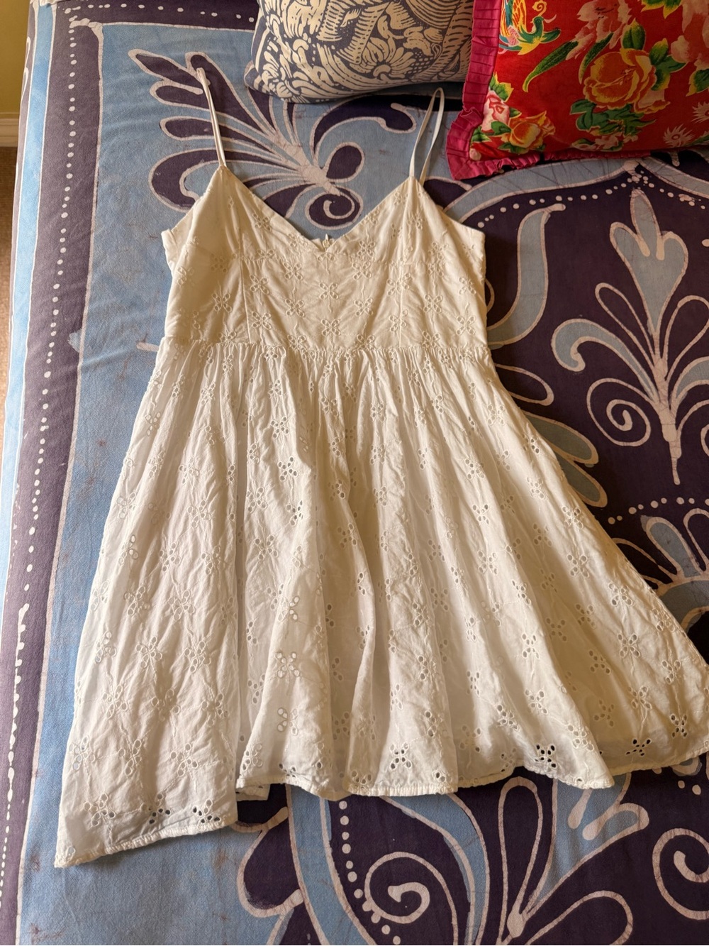 Zara White Eyelet Mini Dress